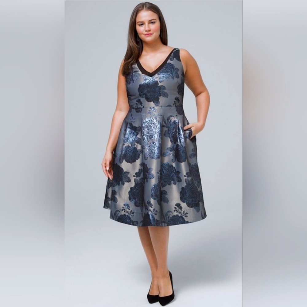 White House Black Market Jacquard Dress